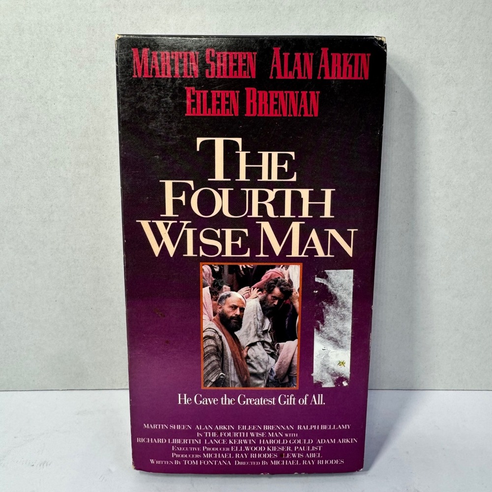 The Fourth Wise Man‎ VHS Martin Sheen Alan Arkin 1985 Biblical Drama Movie